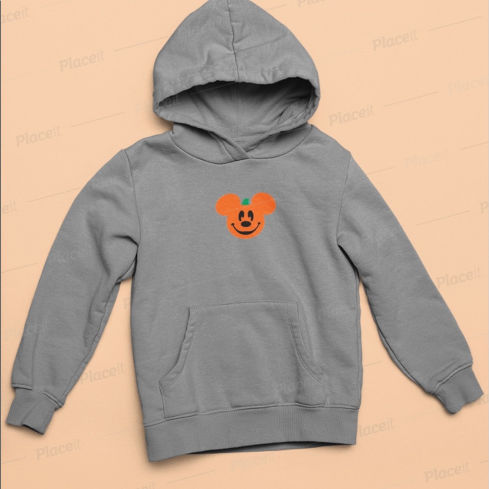 Halloween Mickey Mouse embroidered hoodie